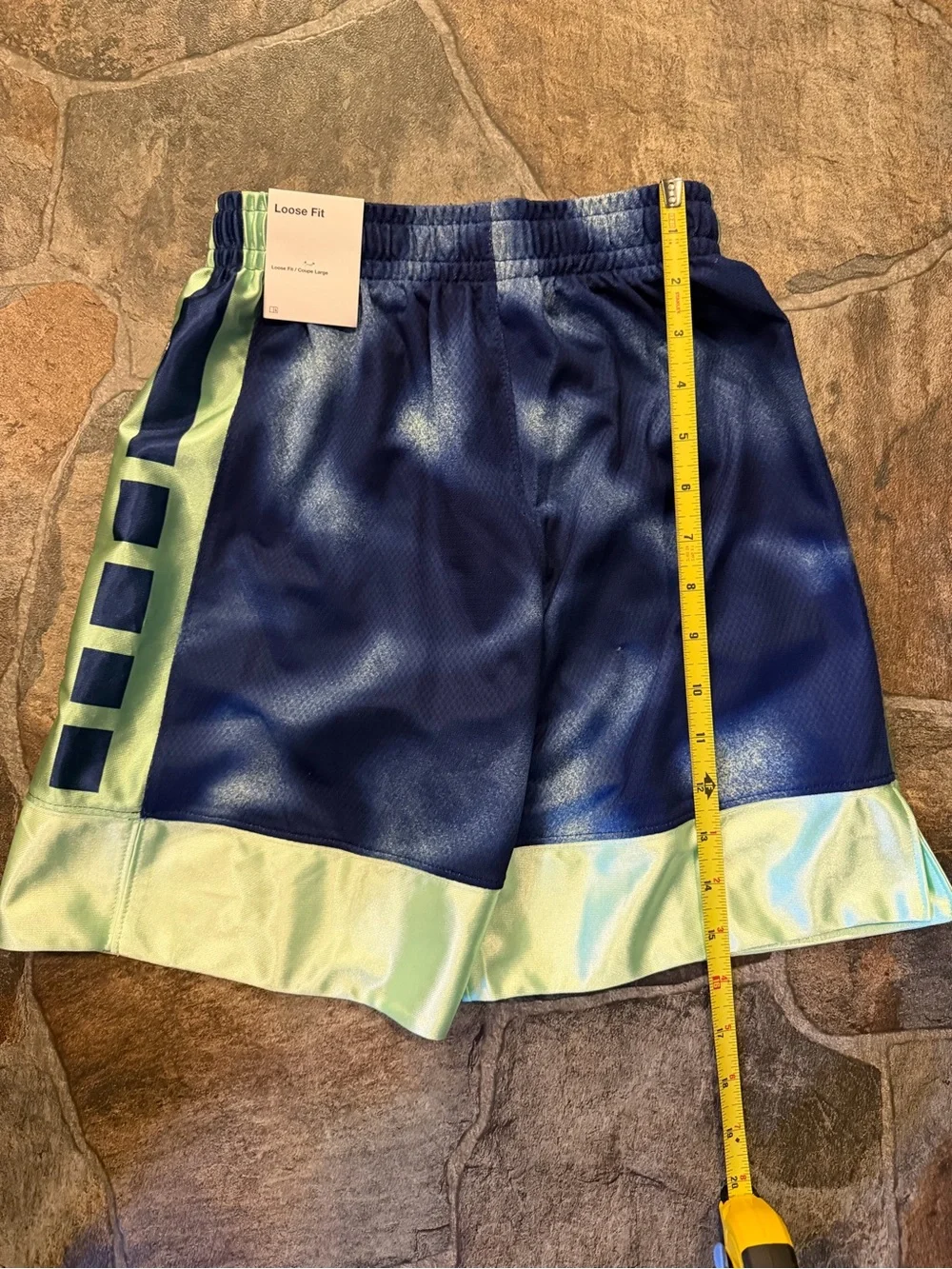 Nike Elite 23 Boys Blue/Green Athletic Shorts!!(YSM)